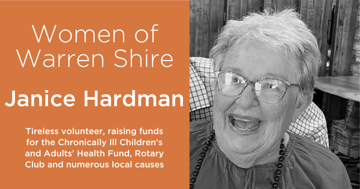 Women of Warren Shire - Janice Hardman - Post Image